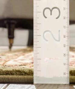 Well Woven Sarouk Green Traditional Rug