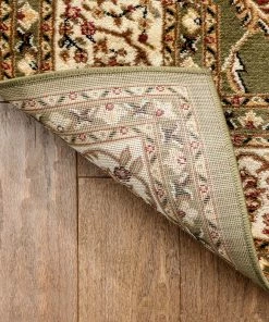 Well Woven Sarouk Green Traditional Rug