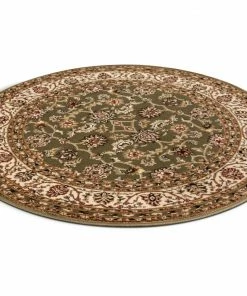 Well Woven Sarouk Green Traditional Rug
