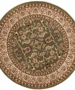 Well Woven Sarouk Green Traditional Rug