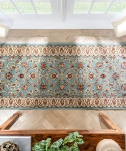 Well Woven Sarouk Light Blue Traditional Rug 26 Well Woven Sarouk Light Blue Traditional Rug