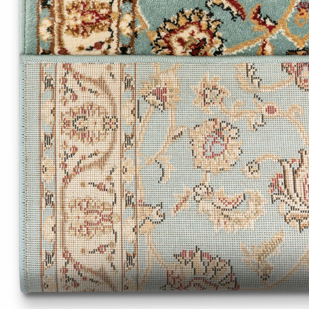 Well Woven Sarouk Custom Size Runner Traditional Light Blue 27 Inch Wide X Choose Your Length Hallway Runner Rug 4 Well Woven Sarouk Custom Size Runner Traditional Light Blue 27 Inch Wide X Choose Your Length Hallway Runner Rug