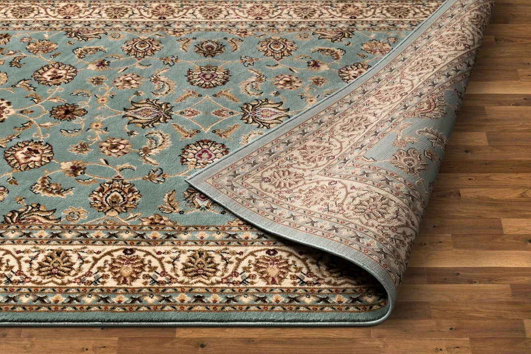 Well Woven Sarouk Light Blue Traditional Rug 4 Well Woven Sarouk Light Blue Traditional Rug