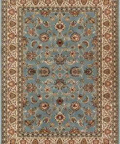 Well Woven Sarouk Light Blue Traditional Rug