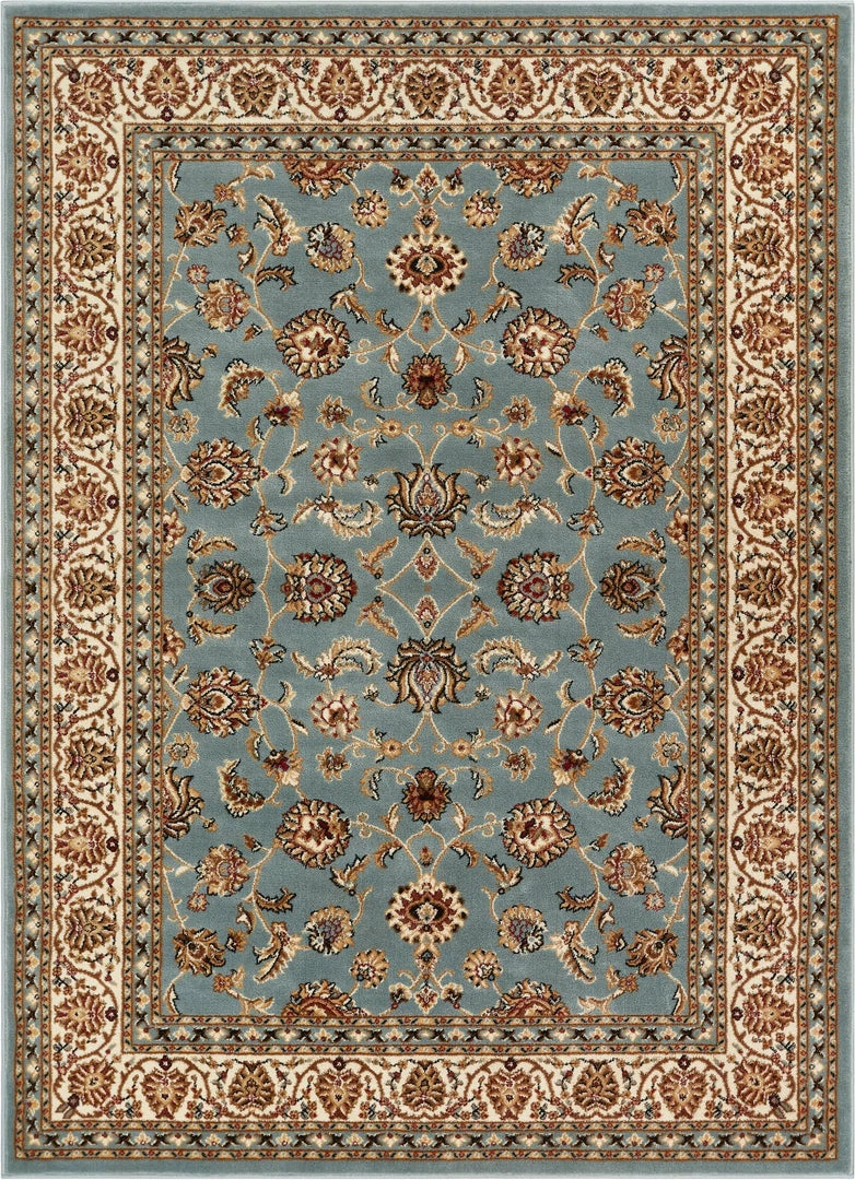 Well Woven Sarouk Light Blue Traditional Rug 1 Well Woven Sarouk Light Blue Traditional Rug