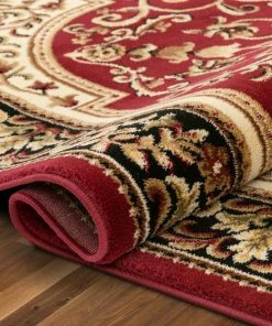 Well Woven Casbah Traditional Oriental Medallion Persian Red Rug