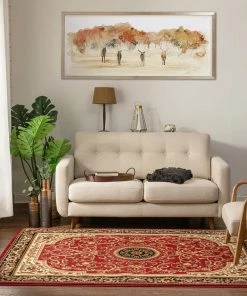 Well Woven Casbah Traditional Oriental Medallion Persian Red Rug