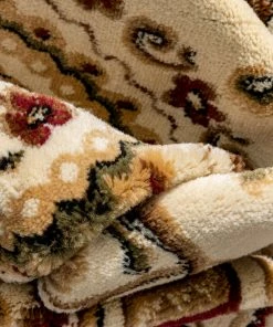 Well Woven Casbah Traditional Oriental Medallion Persian Cream Rug