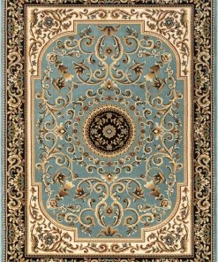 Well Woven Casbah Traditional Oriental Medallion Persian Blue Rug Oriental & Persian