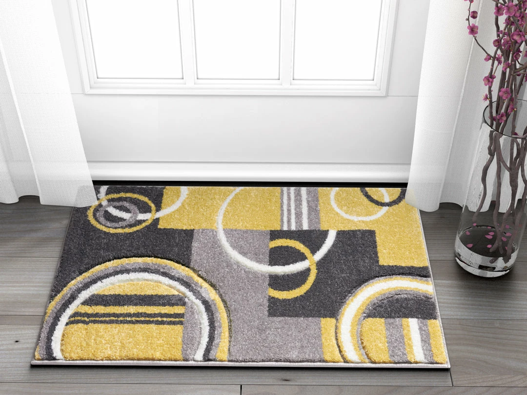Well Woven Galaxy Waves Gold Modern Rug 6'x9' 8 Well Woven Galaxy Waves Gold Modern Rug 6'x9'