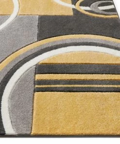 Well Woven Galaxy Waves Gold Modern Rug 6'x9' 13 Well Woven Galaxy Waves Gold Modern Rug 6'x9'