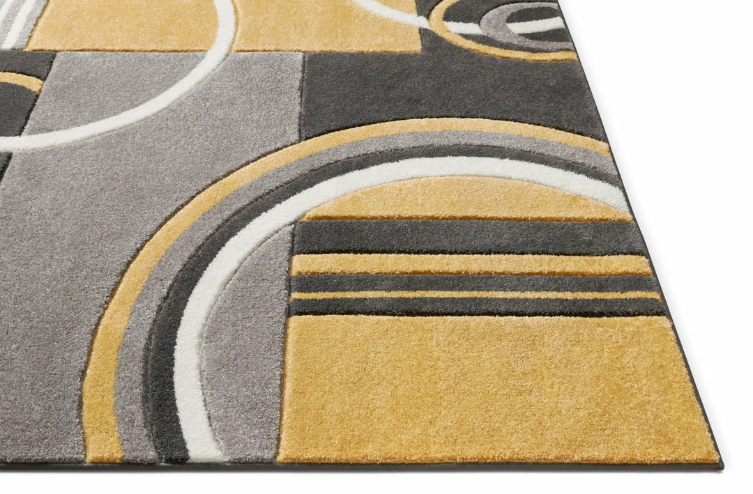 Well Woven Galaxy Waves Gold Modern Rug 6'x9' 4 Well Woven Galaxy Waves Gold Modern Rug 6'x9'
