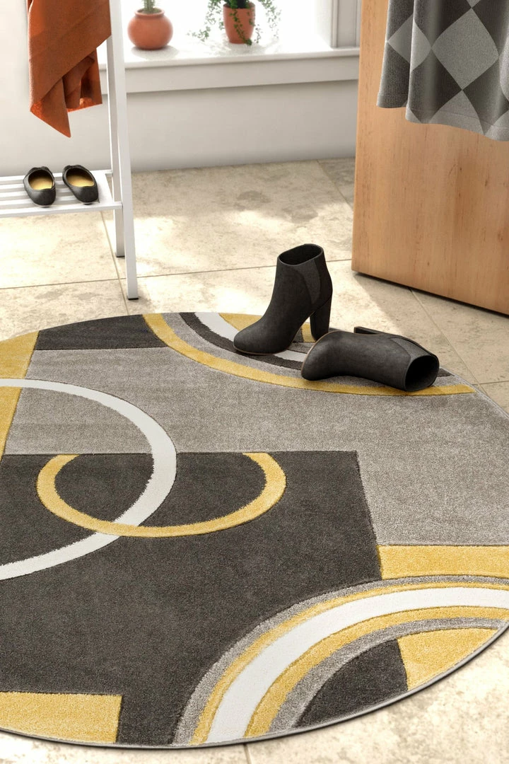Well Woven Galaxy Waves Gold Modern Rug 6'x9' 5 Well Woven Galaxy Waves Gold Modern Rug 6'x9'