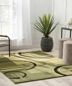 Well Woven Galaxy Waves Green Modern Rug 19 Well Woven Galaxy Waves Green Modern Rug