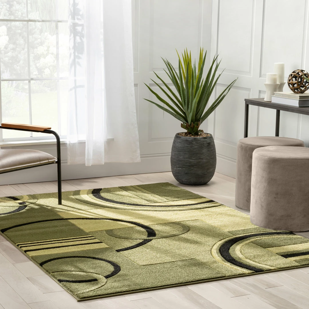 Well Woven Galaxy Waves Green Modern Rug 7 Well Woven Galaxy Waves Green Modern Rug