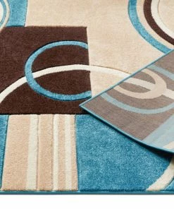 Well Woven Galaxy Waves Blue Modern Rug