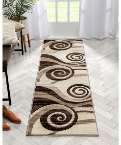 Well Woven 5'x7' Whirlwind Brown Modern Rug 23 Well Woven 5'x7' Whirlwind Brown Modern Rug