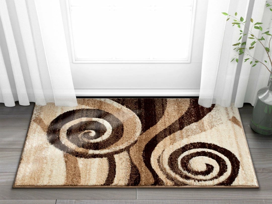 Well Woven 5'x7' Whirlwind Brown Modern Rug 7 Well Woven 5'x7' Whirlwind Brown Modern Rug