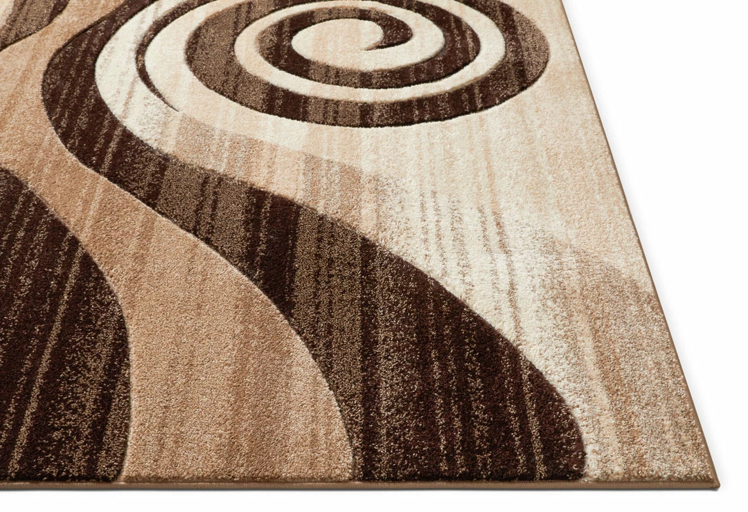 Well Woven 5'x7' Whirlwind Brown Modern Rug 4 Well Woven 5'x7' Whirlwind Brown Modern Rug