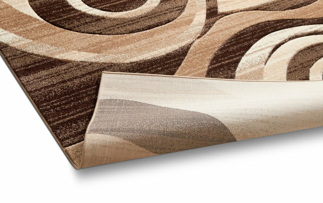 Well Woven 5'x7' Whirlwind Brown Modern Rug 3 Well Woven 5'x7' Whirlwind Brown Modern Rug