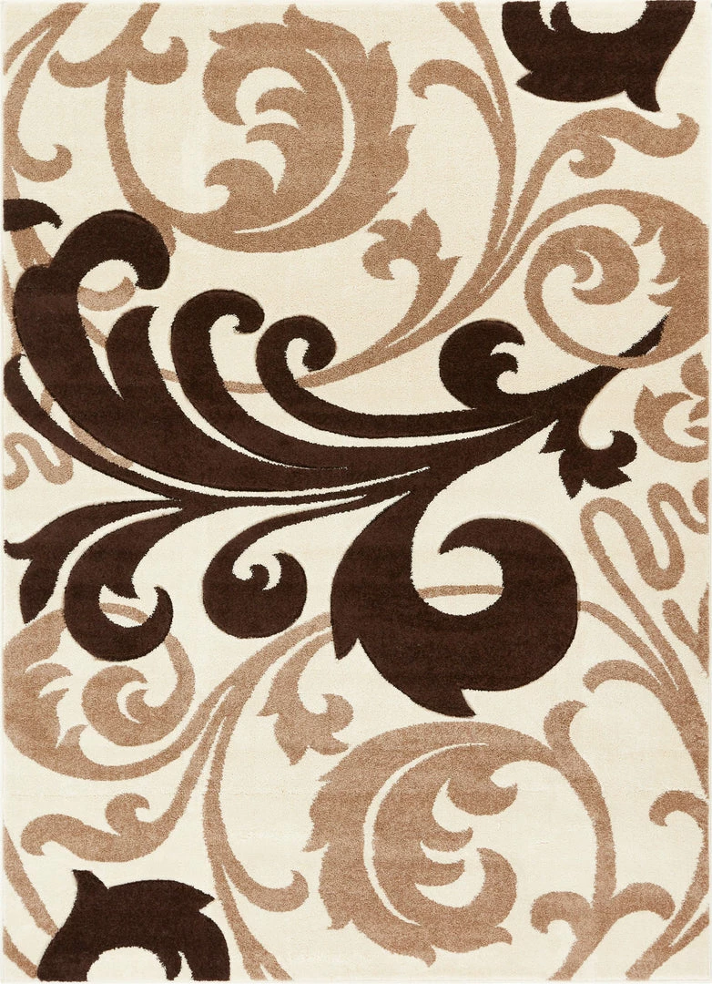 Well Woven Leslie Fleur De Lis Ivory Modern Rug 1 Well Woven Leslie Fleur De Lis Ivory Modern Rug