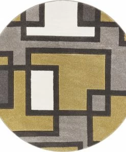 Well Woven Imagination Squares Gold Modern Rug 17 Well Woven Imagination Squares Gold Modern Rug