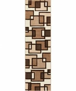 Well Woven Imagination Squares Cream Modern Rug 3'x5' 21 Well Woven Imagination Squares Cream Modern Rug 3'x5'