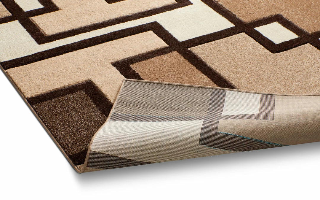 Well Woven Imagination Squares Cream Modern Rug 3'x5' 3 Well Woven Imagination Squares Cream Modern Rug 3'x5'