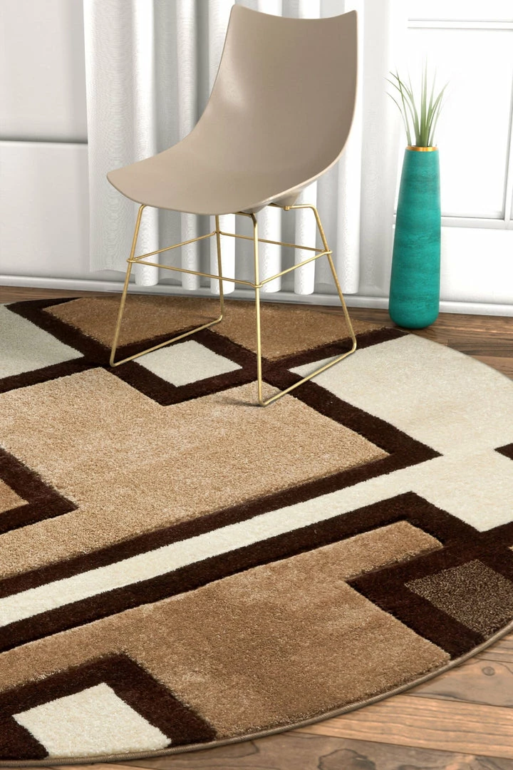 Well Woven Imagination Squares Cream Modern Rug 3'x5' 5 Well Woven Imagination Squares Cream Modern Rug 3'x5'