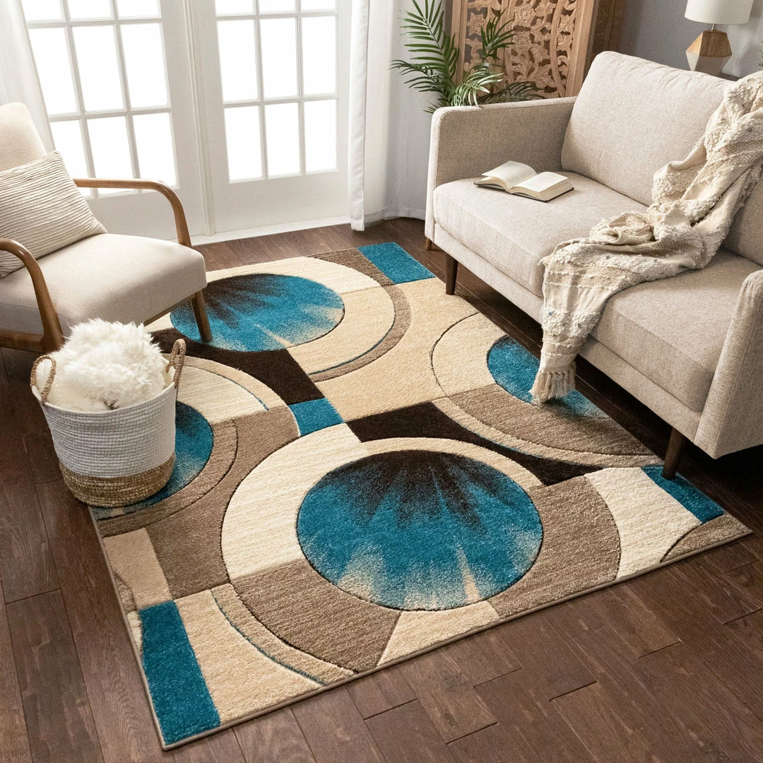 Well Woven Yolo Blue Modern Rug 5 Well Woven Yolo Blue Modern Rug