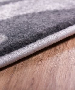 Well Woven Rosetta Grey Modern Rug Grey & Silver 6 Well Woven Rosetta Grey Modern Rug Grey & Silver