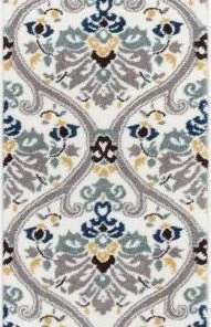 Well Woven Darling Floral Gold Geometric Rug