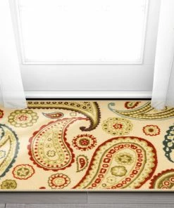 Well Woven Flora Ivory Modern Non Slip Washable Rug