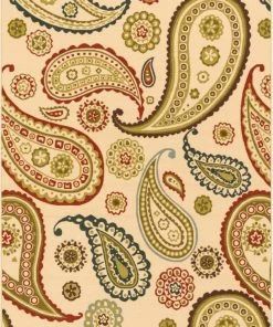 Well Woven Flora Ivory Modern Non Slip Washable Rug