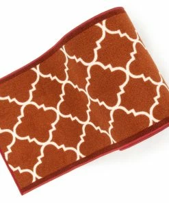 Well Woven Brooklyn Trellis Custom Size Runner Modern Red Select Your Width X Choose Your Length Machine Washable Hallway Runner Rug