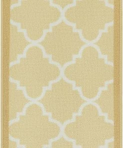 Well Woven Brooklyn Trellis Beige Modern Non Slip Washable Rug