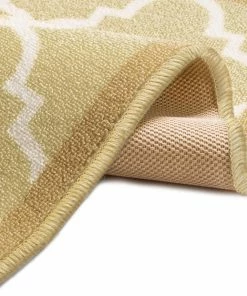 Well Woven Brooklyn Trellis Beige Modern Non Slip Washable Rug