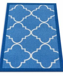 Well Woven Machine Washable Brooklyn Trellis Blue Modern Non Slip Washable Rug 22 Well Woven Machine Washable Brooklyn Trellis Blue Modern Non Slip Washable Rug