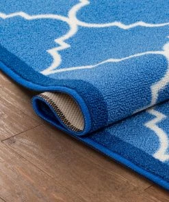 Well Woven Machine Washable Brooklyn Trellis Blue Modern Non Slip Washable Rug 23 Well Woven Machine Washable Brooklyn Trellis Blue Modern Non Slip Washable Rug