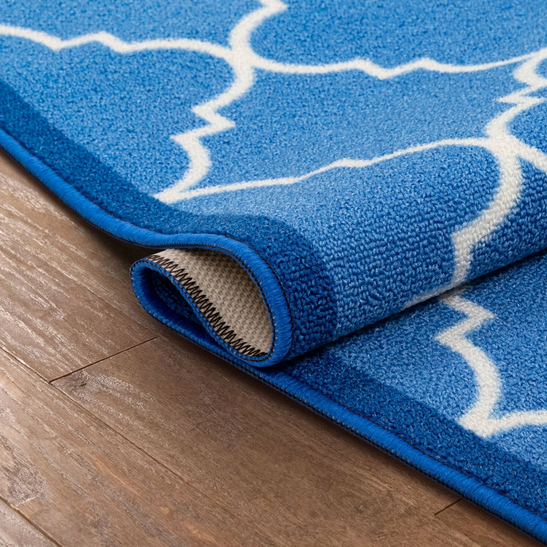 Well Woven Machine Washable Brooklyn Trellis Blue Modern Non Slip Washable Rug 8 Well Woven Machine Washable Brooklyn Trellis Blue Modern Non Slip Washable Rug