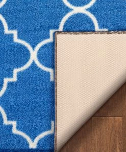 Well Woven Machine Washable Brooklyn Trellis Blue Modern Non Slip Washable Rug 19 Well Woven Machine Washable Brooklyn Trellis Blue Modern Non Slip Washable Rug