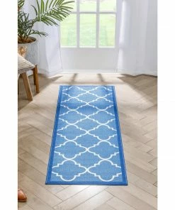 Well Woven Machine Washable Brooklyn Trellis Blue Modern Non Slip Washable Rug 31 Well Woven Machine Washable Brooklyn Trellis Blue Modern Non Slip Washable Rug