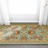 Well Woven Tabriz Blue Traditional Non Slip Washable Rug
