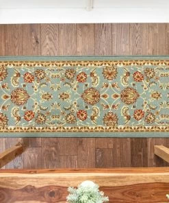 Well Woven Tabriz Custom Size Runner Traditional Blue 22 Inch Wide X Choose Your Length Machine Washable Hallway Runner Rug 9 Well Woven Tabriz Custom Size Runner Traditional Blue 22 Inch Wide X Choose Your Length Machine Washable Hallway Runner Rug