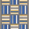 Well Woven Felixtowe Multi Geometric Non Slip Washable Rug 1'8" X 5'