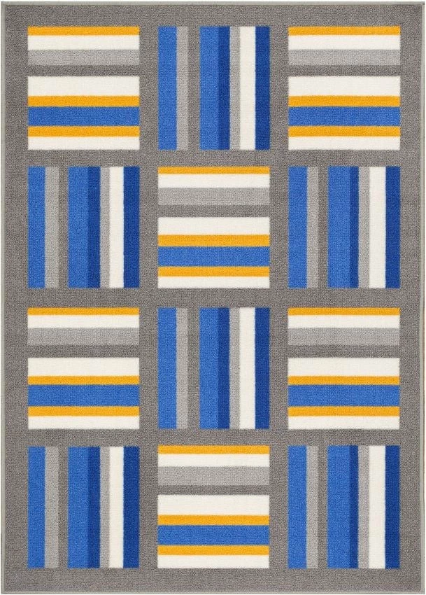 Well Woven Felixtowe Multi Geometric Non Slip Washable Rug 1'8" X 5' 1 Well Woven Felixtowe Multi Geometric Non Slip Washable Rug 1'8" X 5'