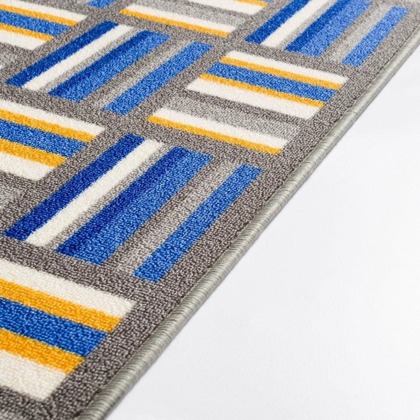 Well Woven Felixtowe Multi Geometric Non Slip Washable Rug 1'8" X 5' 2 Well Woven Felixtowe Multi Geometric Non Slip Washable Rug 1'8" X 5'