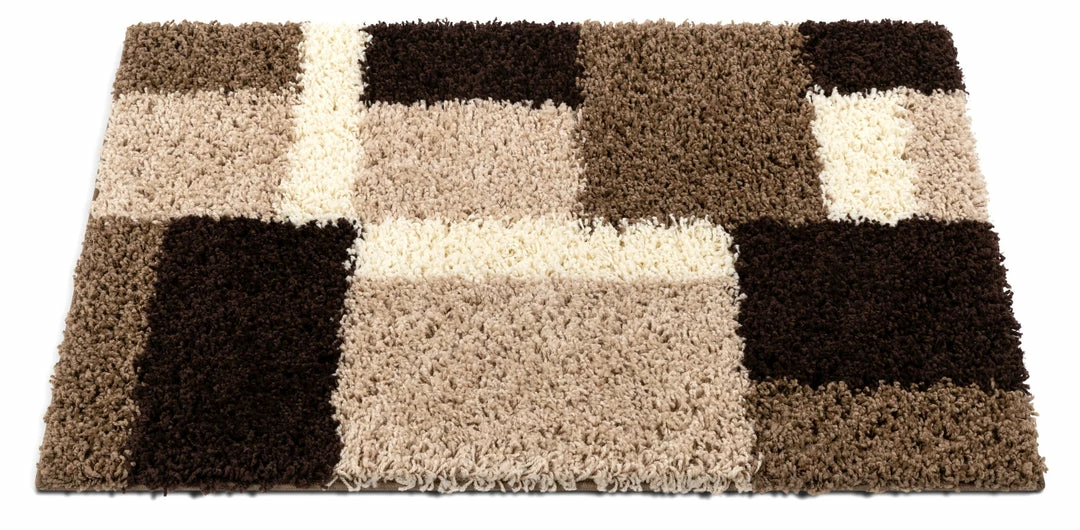 Well Woven Cubes Beige Brown Modern Geo Rug Geometric 4 Well Woven Cubes Beige Brown Modern Geo Rug Geometric