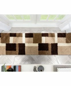 Well Woven Cubes Beige Brown Modern Geo Rug Geometric 16 Well Woven Cubes Beige Brown Modern Geo Rug Geometric