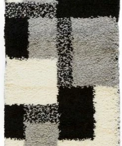 Well Woven Cubes Black Contemporary Rug